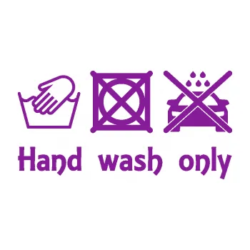 Polep vozidla SAMOLEPKA Hand wash only nápis (14 - fialová) NA AUTO, NÁLEPKA, FÓLIE, POLEP, TUNING, VLASTNÍ TEXT, TISK, AUTOSAMOLEPKY.cz, POLEPY, OBRÁZEK, LOGO, SAMOLEPKY