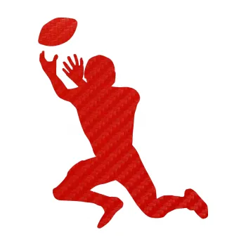 Samolepicí dekorace na vozidlo Rugby 001 levá (53 - 3D karbon červený) SAMOLEPKA NA AUTO, NÁLEPKA, FÓLIE, POLEP, TUNING, VLASTNÍ TEXT, TISK, AUTOSAMOLEPKY.cz, POLEPY, OBRÁZEK, LOGO, 3D STICKERS