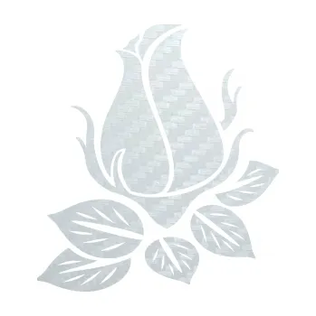 Samolepící dekorace SAMOLEPKA Květina dekor 018 levá růže (51 - 3D karbon bílý) NA AUTO, NÁLEPKA, FÓLIE, POLEP, TUNING, VLASTNÍ TEXT, TISK, AUTOSAMOLEPKY.cz, POLEPY, OBRÁZEK, LOGO, SAMOLEPKY