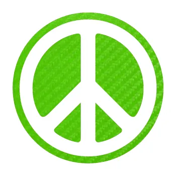 samolepka Hippies 002 (58 - 3D karbon zelený kawasaki) SAMOLEPKA NA AUTO, NÁLEPKA, FÓLIE, POLEP, TUNING, VLASTNÍ TEXT, TISK, AUTOSAMOLEPKY.cz, POLEPY, OBRÁZEK, LOGO, 3D STICKERS