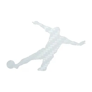 Samolepicí dekorace na vozidlo Fotbalista 037 levá (51 - 3D karbon bílý) SAMOLEPKA NA AUTO, NÁLEPKA, FÓLIE, POLEP, TUNING, VLASTNÍ TEXT, TISK, AUTOSAMOLEPKY.cz, POLEPY, OBRÁZEK, LOGO, 3D STICKERS