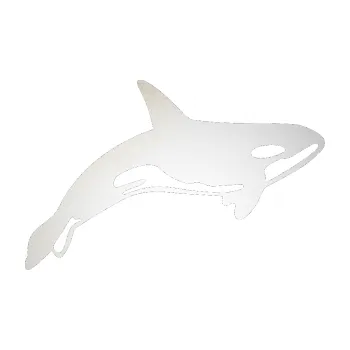 Samolepící dekorace Kosatka 001 pravá (82 - odrazková reflexní bílá) SAMOLEPKA NA AUTO, NÁLEPKA, FÓLIE, POLEP, TUNING, VLASTNÍ TEXT, TISK, AUTOSAMOLEPKY.cz, POLEPY, OBRÁZEK, LOGO, 3D STICKERS