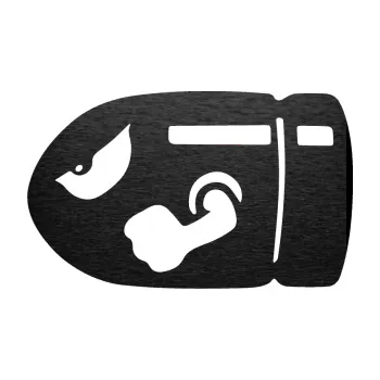 Autodoplněk Samolepka na auto Náboj 001 levá (63 - škrábaný kov černý) NÁLEPKA, FÓLIE, POLEPY, TUNING, VLASTNÍ TEXT, TISK, AUTOSAMOLEPKY.cz, SAMOLEPKY, OBRÁZEK, LOGO, VÝROBA, PRODEJ