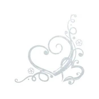 Samolepící dekorace SAMOLEPKA Květina dekor 003 levá srdíčka (51 - 3D karbon bílý) NA AUTO, NÁLEPKA, FÓLIE, POLEP, TUNING, VLASTNÍ TEXT, TISK, AUTOSAMOLEPKY.cz, POLEPY, OBRÁZEK, LOGO, SAMOLEPKY