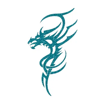 Samolepicí dekorace na vozidlo Dragon 017 levá (92 - Ultra Metalic tyrkysová) SAMOLEPKA NA AUTO, NÁLEPKA, FÓLIE, POLEP, TUNING, VLASTNÍ TEXT, TISK, AUTOSAMOLEPKY.cz, POLEPY, OBRÁZEK, LOGO, 3D STICKERS