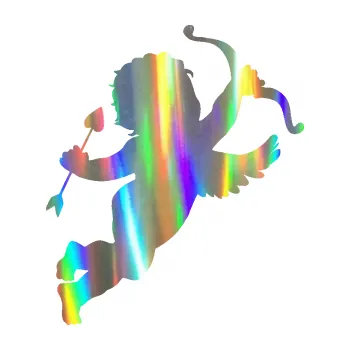 Samolepící dekorace Amor 002 pravá (93 - Holografická) SAMOLEPKA NA AUTO, NÁLEPKA, FÓLIE, POLEP, TUNING, VLASTNÍ TEXT, TISK, AUTOSAMOLEPKY.cz, POLEPY, OBRÁZEK, LOGO, 3D STICKERS