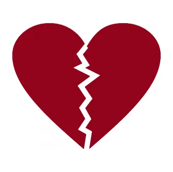 Samolepící dekorace Rozbité srdce 001 (07 - bordó vínová) SAMOLEPKA NA AUTO, NÁLEPKA, FÓLIE, POLEP, TUNING, VLASTNÍ TEXT, TISK, AUTOSAMOLEPKY.cz, POLEPY, OBRÁZEK, LOGO, 3D STICKERS