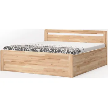 BMB Postel Marika Klasik oblá - masivní buk Moření: lak, Provedení: Bez roštu, Rozměr: 160 x 200 cm