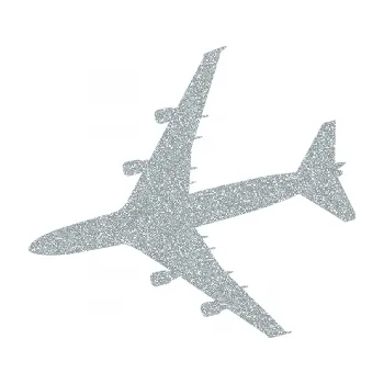 Samolepicí dekorace na vozidlo letadlo 023 levá Jumbo Jet (91 - Ultra Metalic stříbrná metalíza) SAMOLEPKA NA AUTO, NÁLEPKA, FÓLIE, POLEP, TUNING, VLASTNÍ TEXT, TISK, AUTOSAMOLEPKY.cz, POLEPY, OBRÁZEK, LOGO, 3D STICKERS