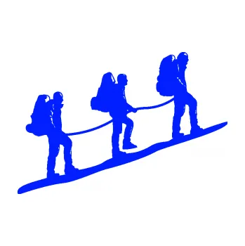Samolepící dekorace SAMOLEPKA Horolezci pravá (19 - modrá dynamic) NA AUTO, NÁLEPKA, FÓLIE, POLEP, TUNING, VLASTNÍ TEXT, TISK, AUTOSAMOLEPKY.cz, POLEPY, OBRÁZEK, LOGO, SAMOLEPKY
