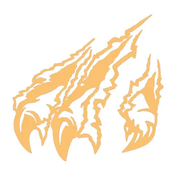 Samolepicí dekorace na vozidlo Drápy levá (08 - béžová) SAMOLEPKA NA AUTO, NÁLEPKA, FÓLIE, POLEP, TUNING, VLASTNÍ TEXT, TISK, AUTOSAMOLEPKY.cz, POLEPY, OBRÁZEK, LOGO, 3D STICKERS