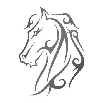 Samolepící dekorace Kůň 036 levá (41 - grafitová metalíza) SAMOLEPKA NA AUTO, NÁLEPKA, FÓLIE, POLEP, TUNING, VLASTNÍ TEXT, TISK, AUTOSAMOLEPKY.cz, POLEPY, OBRÁZEK, LOGO, 3D STICKERS