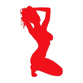 Polep vozidla SAMOLEPKA Erotická žena 012 pravá (10 - červená) NA AUTO, NÁLEPKA, FÓLIE, POLEP, TUNING, VLASTNÍ TEXT, TISK, AUTOSAMOLEPKY.cz, POLEPY, OBRÁZEK, LOGO, SAMOLEPKY