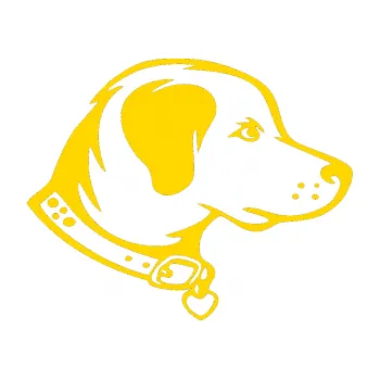 Polep vozidla Pes 058 pravá (13 - jasně žlutá) SAMOLEPKA NA AUTO, NÁLEPKA, FÓLIE, POLEP, TUNING, VLASTNÍ TEXT, TISK, AUTOSAMOLEPKY.cz, POLEPY, OBRÁZEK, LOGO, 3D STICKERS