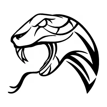 Samolepící dekorace Cobra 002 levá (01 - černá) SAMOLEPKA NA AUTO, NÁLEPKA, FÓLIE, POLEP, TUNING, VLASTNÍ TEXT, TISK, AUTOSAMOLEPKY.cz, POLEPY, OBRÁZEK, LOGO, 3D STICKERS