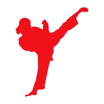 Polep vozidla SAMOLEPKA Karate 012 pravá (10 - červená) NA AUTO, NÁLEPKA, FÓLIE, POLEP, TUNING, VLASTNÍ TEXT, TISK, AUTOSAMOLEPKY.cz, POLEPY, OBRÁZEK, LOGO, SAMOLEPKY