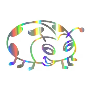 Samolepicí dekorace na vozidlo Beruška 004 pravá (93 - Holografická) SAMOLEPKA NA AUTO, NÁLEPKA, FÓLIE, POLEP, TUNING, VLASTNÍ TEXT, TISK, AUTOSAMOLEPKY.cz, POLEPY, OBRÁZEK, LOGO, 3D STICKERS