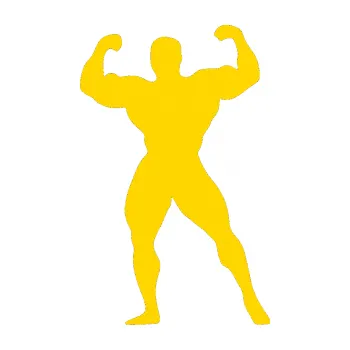 Polep vozidla Kulturista 014 levá (13 - jasně žlutá) SAMOLEPKA NA AUTO, NÁLEPKA, FÓLIE, POLEP, TUNING, VLASTNÍ TEXT, TISK, AUTOSAMOLEPKY.cz, POLEPY, OBRÁZEK, LOGO, 3D STICKERS