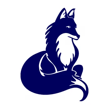 Samolepící dekorace SAMOLEPKA Liška 003 pravá (23 - tmavě modrá) NA AUTO, NÁLEPKA, FÓLIE, POLEP, TUNING, VLASTNÍ TEXT, TISK, AUTOSAMOLEPKY.cz, POLEPY, OBRÁZEK, LOGO, SAMOLEPKY