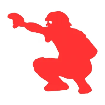 Samolepicí dekorace na vozidlo Baseball 005 levá (02 - světle červená) SAMOLEPKA NA AUTO, NÁLEPKA, FÓLIE, POLEP, TUNING, VLASTNÍ TEXT, TISK, AUTOSAMOLEPKY.cz, POLEPY, OBRÁZEK, LOGO, 3D STICKERS