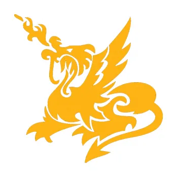 Samolepicí dekorace na vozidlo Dragon 045 levá (21 - světle oranžová) SAMOLEPKA NA AUTO, NÁLEPKA, FÓLIE, POLEP, TUNING, VLASTNÍ TEXT, TISK, AUTOSAMOLEPKY.cz, POLEPY, OBRÁZEK, LOGO, 3D STICKERS