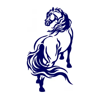 Samolepící dekorace SAMOLEPKA Kůň 051 levá (23 - tmavě modrá) NA AUTO, NÁLEPKA, FÓLIE, POLEP, TUNING, VLASTNÍ TEXT, TISK, AUTOSAMOLEPKY.cz, POLEPY, OBRÁZEK, LOGO, SAMOLEPKY
