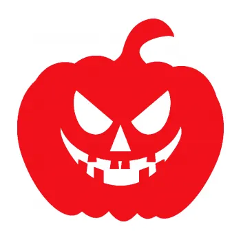 Samolepící dekorace SAMOLEPKA Halloween 015 pravá dýně (10 - červená) NA AUTO, NÁLEPKA, FÓLIE, POLEP, TUNING, VLASTNÍ TEXT, TISK, AUTOSAMOLEPKY.cz, POLEPY, OBRÁZEK, LOGO, SAMOLEPKY