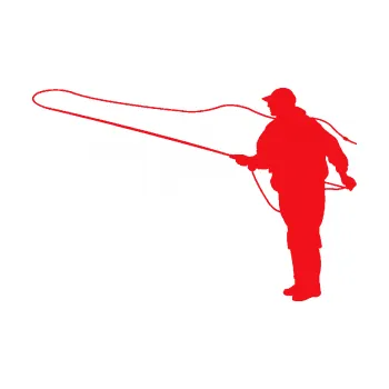 Polep vozidla SAMOLEPKA Rybář 013 levá (10 - červená) NA AUTO, NÁLEPKA, FÓLIE, POLEP, TUNING, VLASTNÍ TEXT, TISK, AUTOSAMOLEPKY.cz, POLEPY, OBRÁZEK, LOGO, SAMOLEPKY