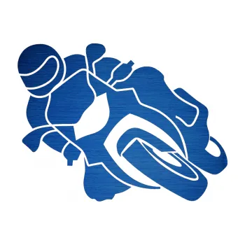 Samolepící dekorace SAMOLEPKA Motorka 001 levá silniční motorky (65 - škrábaný kov modrý) NA AUTO, NÁLEPKA, FÓLIE, POLEP, TUNING, VLASTNÍ TEXT, TISK, AUTOSAMOLEPKY.cz, POLEPY, OBRÁZEK, LOGO, SAMOLEPKY