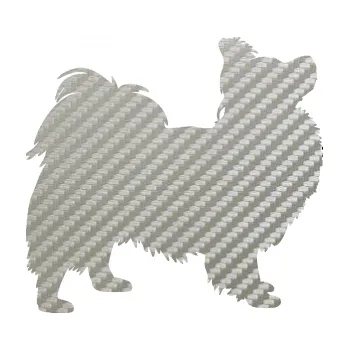 Polep vozidla SAMOLEPKA Pes 149 pravá papillon (52 - 3D karbon stříbrný) NA AUTO, NÁLEPKA, FÓLIE, POLEP, TUNING, VLASTNÍ TEXT, TISK, AUTOSAMOLEPKY.cz, POLEPY, OBRÁZEK, LOGO, SAMOLEPKY