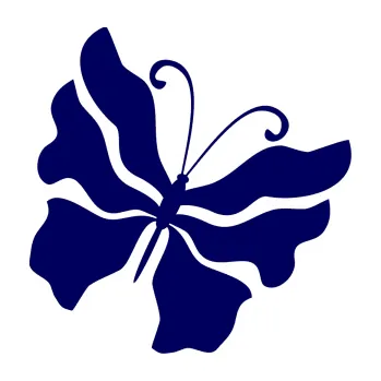 Samolepící dekorace SAMOLEPKA Motýl 003 pravá (23 - tmavě modrá) NA AUTO, NÁLEPKA, FÓLIE, POLEP, TUNING, VLASTNÍ TEXT, TISK, AUTOSAMOLEPKY.cz, POLEPY, OBRÁZEK, LOGO, SAMOLEPKY