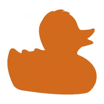 Samolepící dekorace Kachnička 001 pravá (26 - oříšková) SAMOLEPKA NA AUTO, NÁLEPKA, FÓLIE, POLEP, TUNING, VLASTNÍ TEXT, TISK, AUTOSAMOLEPKY.cz, POLEPY, OBRÁZEK, LOGO, 3D STICKERS