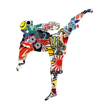 Polep vozidla Karate 009 pravá (83 - Sticker bomb) SAMOLEPKA NA AUTO, NÁLEPKA, FÓLIE, POLEP, TUNING, VLASTNÍ TEXT, TISK, AUTOSAMOLEPKY.cz, POLEPY, OBRÁZEK, LOGO, 3D STICKERS