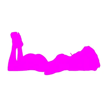 Polep vozidla Erotická žena 034 pravá (72 - Fluorescentní růžová) SAMOLEPKA NA AUTO, NÁLEPKA, FÓLIE, POLEP, TUNING, VLASTNÍ TEXT, TISK, AUTOSAMOLEPKY.cz, POLEPY, OBRÁZEK, LOGO, 3D STICKERS