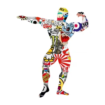 Polep vozidla Kulturista 013 levá (83 - Sticker bomb) SAMOLEPKA NA AUTO, NÁLEPKA, FÓLIE, POLEP, TUNING, VLASTNÍ TEXT, TISK, AUTOSAMOLEPKY.cz, POLEPY, OBRÁZEK, LOGO, 3D STICKERS