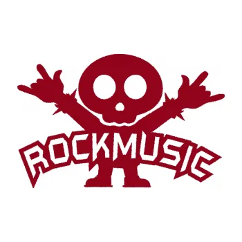 Samolepicí dekorace na vozidlo Rock music fanda (07 - bordó vínová) SAMOLEPKA NA AUTO, NÁLEPKA, FÓLIE, POLEP, TUNING, VLASTNÍ TEXT, TISK, AUTOSAMOLEPKY.cz, POLEPY, OBRÁZEK, LOGO, 3D STICKERS