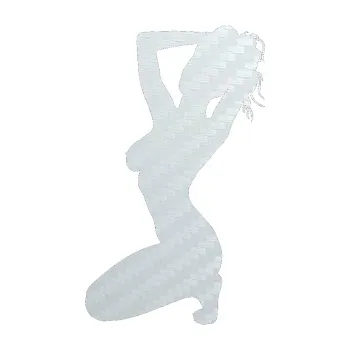 Polep vozidla Erotická žena 012 levá (51 - 3D karbon bílý) SAMOLEPKA NA AUTO, NÁLEPKA, FÓLIE, POLEP, TUNING, VLASTNÍ TEXT, TISK, AUTOSAMOLEPKY.cz, POLEPY, OBRÁZEK, LOGO, 3D STICKERS