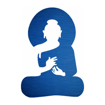 Samolepící dekorace SAMOLEPKA Budha 001 silueta (65 - škrábaný kov modrý) NA AUTO, NÁLEPKA, FÓLIE, POLEP, TUNING, VLASTNÍ TEXT, TISK, AUTOSAMOLEPKY.cz, POLEPY, OBRÁZEK, LOGO, SAMOLEPKY