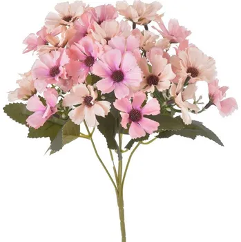 umělá květina krásenka trs x5 - růžovomeruňkový mix