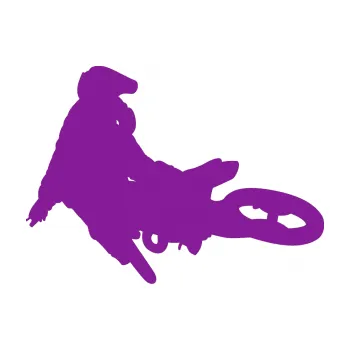Samolepící dekorace Motorka 028 levá motokros (14 - fialová) SAMOLEPKA NA AUTO, NÁLEPKA, FÓLIE, POLEP, TUNING, VLASTNÍ TEXT, TISK, AUTOSAMOLEPKY.cz, POLEPY, OBRÁZEK, LOGO, 3D STICKERS