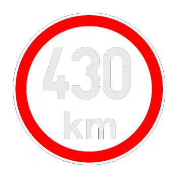 samolepka Maximální rychlost 430km - nejvyšší konstrukční rychlost (84 - Ultra Metalic bílá) SAMOLEPKA NA AUTO, NÁLEPKA, FÓLIE, POLEP, TUNING, VLASTNÍ TEXT, TISK, AUTOSAMOLEPKY.cz, POLEPY, OBRÁZEK, LOGO, 3D STICKERS