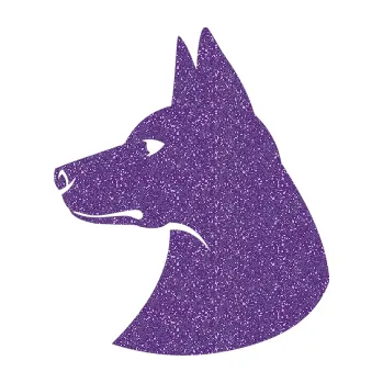 Polep vozidla SAMOLEPKA Pes 059 levá (87 - Ultra Metalic fialová) NA AUTO, NÁLEPKA, FÓLIE, POLEP, TUNING, VLASTNÍ TEXT, TISK, AUTOSAMOLEPKY.cz, POLEPY, OBRÁZEK, LOGO, SAMOLEPKY