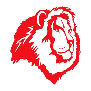 Polep vozidla SAMOLEPKA Lev 005 pravá (10 - červená) NA AUTO, NÁLEPKA, FÓLIE, POLEP, TUNING, VLASTNÍ TEXT, TISK, AUTOSAMOLEPKY.cz, POLEPY, OBRÁZEK, LOGO, SAMOLEPKY