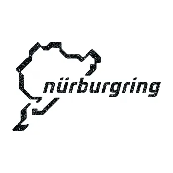 Samolepicí dekorace na vozidlo Nurburgring (85 - Ultra Metalic černá) SAMOLEPKA NA AUTO, NÁLEPKA, FÓLIE, POLEP, TUNING, VLASTNÍ TEXT, TISK, AUTOSAMOLEPKY.cz, POLEPY, OBRÁZEK, LOGO, 3D STICKERS