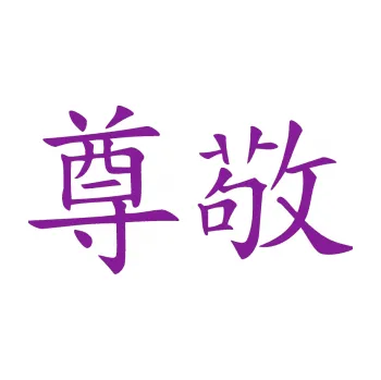 Polep vozidla SAMOLEPKA Čínský znak Respect (14 - fialová) NA AUTO, NÁLEPKA, FÓLIE, POLEP, TUNING, VLASTNÍ TEXT, TISK, AUTOSAMOLEPKY.cz, POLEPY, OBRÁZEK, LOGO, SAMOLEPKY