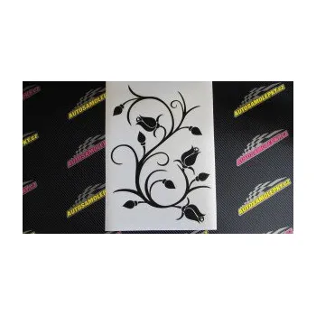 Samolepící dekorace SAMOLEPKA Květina dekor 009 levá růžičky (17 - šedá) NA AUTO, NÁLEPKA, FÓLIE, POLEP, TUNING, VLASTNÍ TEXT, TISK, AUTOSAMOLEPKY.cz, POLEPY, OBRÁZEK, LOGO, SAMOLEPKY