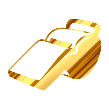 Samolepicí dekorace na vozidlo Píšťalka 001 levá (81 - chrom fólie zlatá zrcadlová) SAMOLEPKA NA AUTO, NÁLEPKA, FÓLIE, POLEP, TUNING, VLASTNÍ TEXT, TISK, AUTOSAMOLEPKY.cz, POLEPY, OBRÁZEK, LOGO, 3D STICKERS