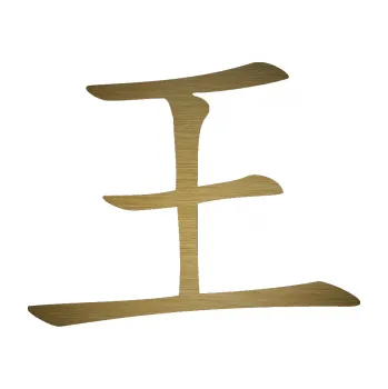 Polep vozidla SAMOLEPKA Čínský znak King (64 - škrábaný kov zlatý) NA AUTO, NÁLEPKA, FÓLIE, POLEP, TUNING, VLASTNÍ TEXT, TISK, AUTOSAMOLEPKY.cz, POLEPY, OBRÁZEK, LOGO, SAMOLEPKY