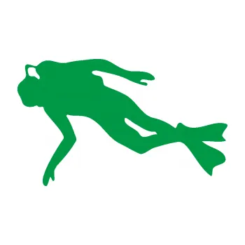 Polep vozidla SAMOLEPKA Potápěč 002 levá (12 - zelená) NA AUTO, NÁLEPKA, FÓLIE, POLEP, TUNING, VLASTNÍ TEXT, TISK, AUTOSAMOLEPKY.cz, POLEPY, OBRÁZEK, LOGO, SAMOLEPKY