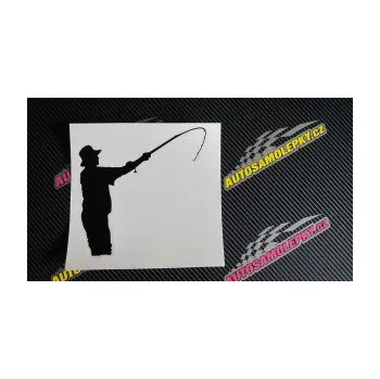 Polep vozidla SAMOLEPKA Rybář 004 pravá (10 - červená) NA AUTO, NÁLEPKA, FÓLIE, POLEP, TUNING, VLASTNÍ TEXT, TISK, AUTOSAMOLEPKY.cz, POLEPY, OBRÁZEK, LOGO, SAMOLEPKY